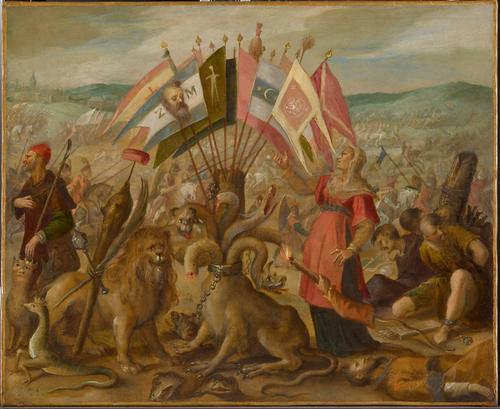 Hans von Aachen Schlacht bei Kronstadt oil painting picture